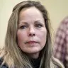 Tamara Lich, pictured Thursday at a press conference, is a key organizer of the Freedom Convoy. 