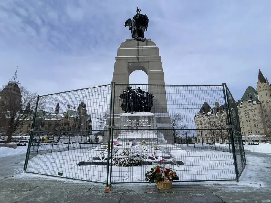 Anti-vaccine mandate protests continue in downtown Ottawa on Friday, Feb. 4, 2022.