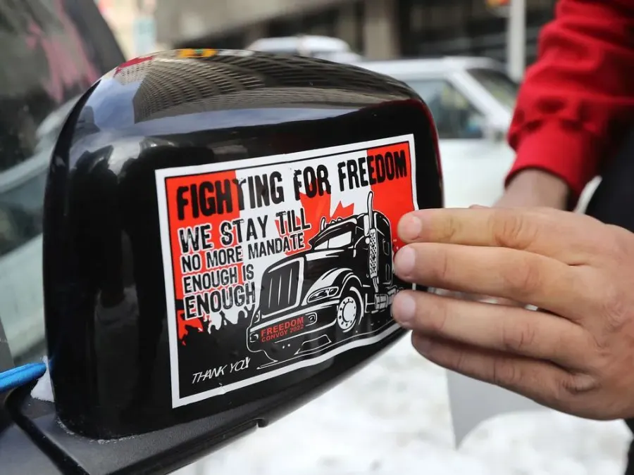 Anti-vaccine mandate protesters and truckers protesting their eighth day in Ottawa Friday.