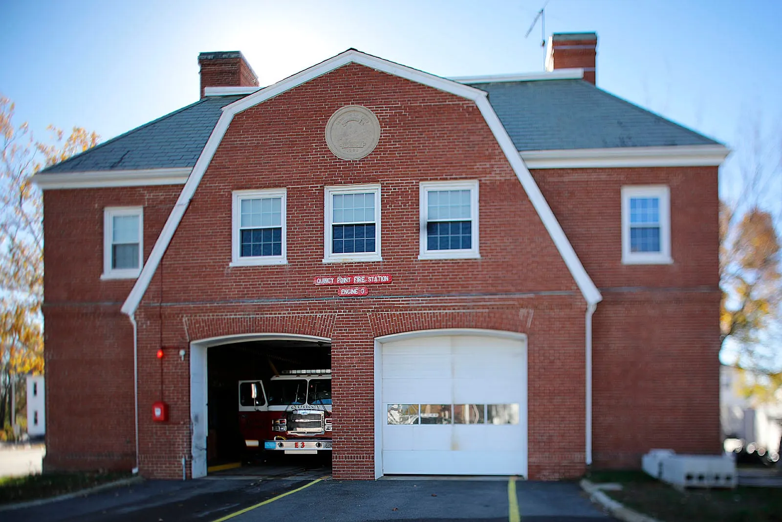The Quincy Point Fire Station on Washington Street, home to Engine 3.