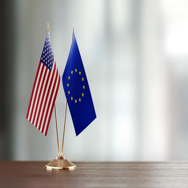 EU and US flag