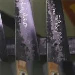 Blacksmith creates kitchen knife handles out of Olympian Mikael Kingsbury's skis