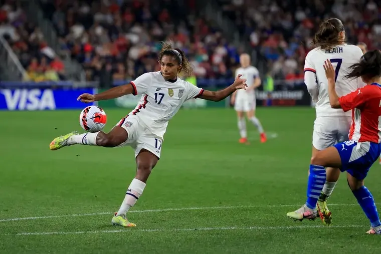 U.S. women's soccer rising star Catarina Macario.