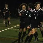 Ponte Vedra midfielder Andres Villasana (13) celebrates his goal with teammates during an FHSAA Region 1-6A boys soccer quarterfinal against Pensacola Booker T. Washington on February 9, 2022. [Clayton Freeman/Florida Times-Union]