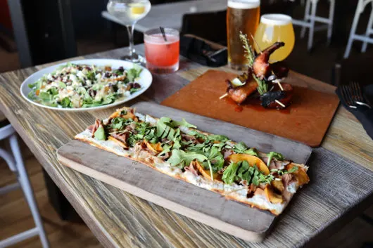 801 Prosciutto & Burnt Peach Flatbread